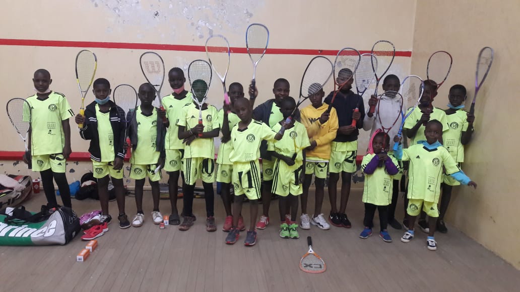 Kibera School Programme with rackets